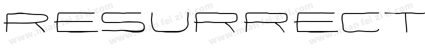 Resurrectory Expanded Regular字体转换